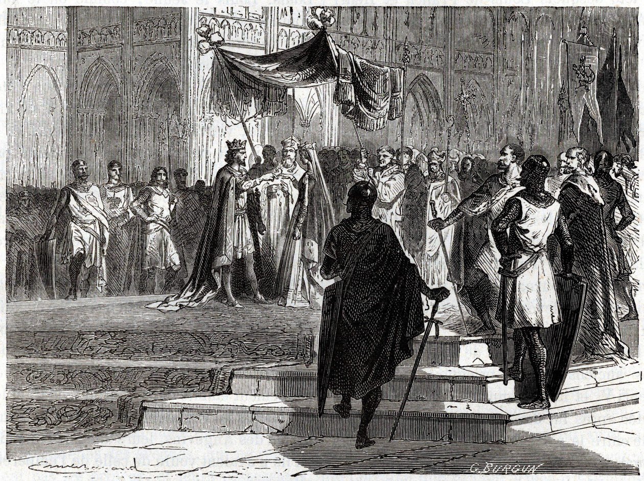 Ægteskab mellem Ludvig den Yngre (1120 - 1180) med Alienor d