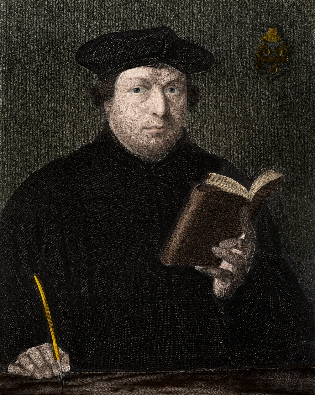 Martin Luther 1483-1546 - stik - 1800-tallet af Unknown artist