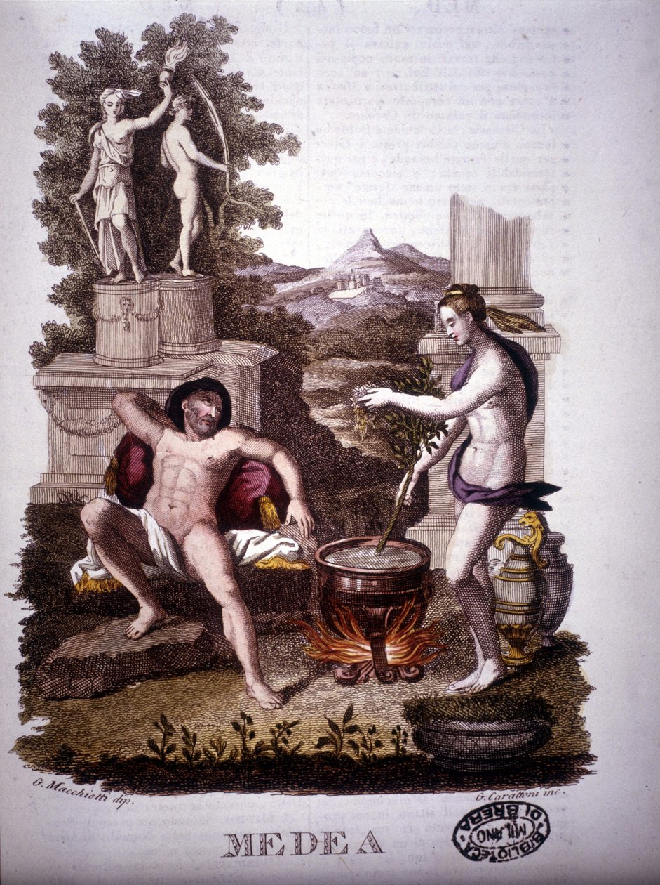 Medea - i mytologisk ordbog af Unknown artist