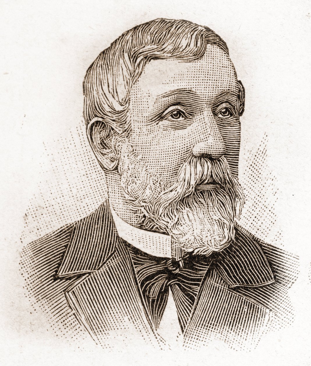 Medlemmer af Academie Francaise i 1895: portræt af Alfred Mezieres (1826-1915), litteraturhistoriker, fransk politiker og essayist. af Unknown artist