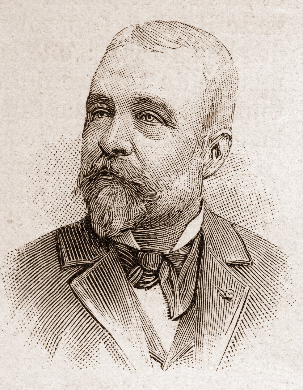 Medlemmer af Academy Francaise i 1895: portræt af Ernest Lavisse (1842-1922), fransk historiker. af Unknown artist