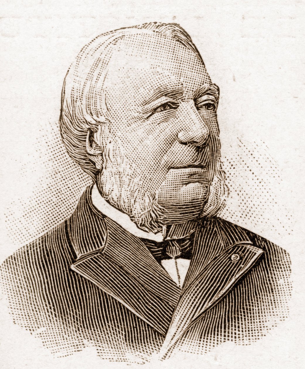 Medlemmer af Academy Francaise i 1895: portræt af Marie Louis Antoine Gaston Boissier (1823-1908), fransk historiker og filolog. af Unknown artist