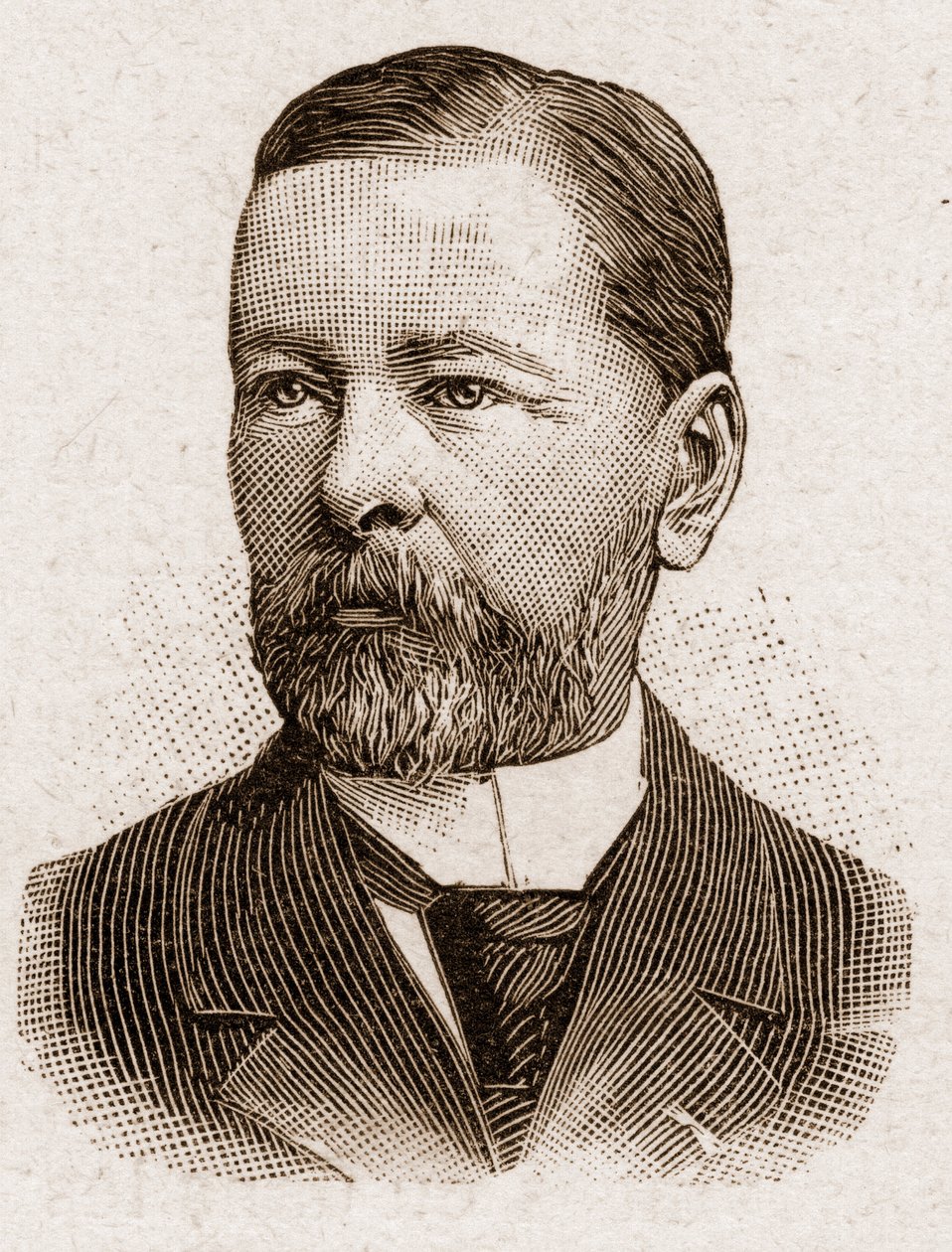 Medlemmer af Academy Francaise i 1895: portræt af Paul Thureau Dangin (Thureau-Dangin), fransk historiker. af Unknown artist