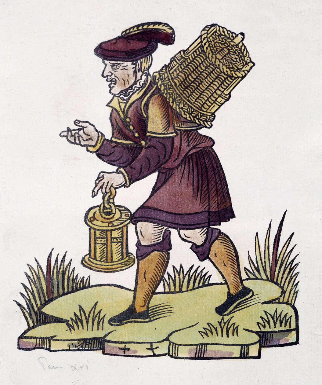 Købmand af glemt i 1735 i Paris af Unknown artist