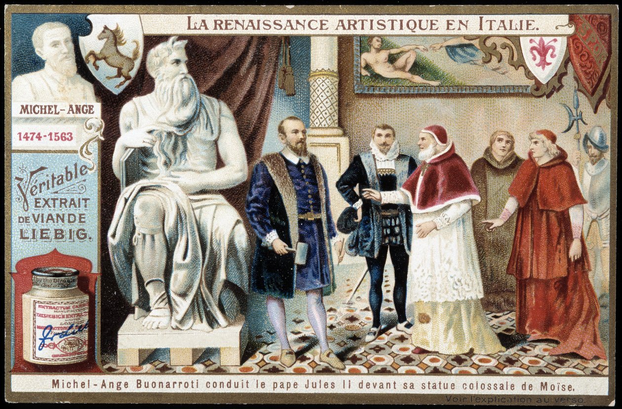 Michelangelo Buonarroti dit Michel Ange (Michelangelo eller Michelangelo af Unknown artist