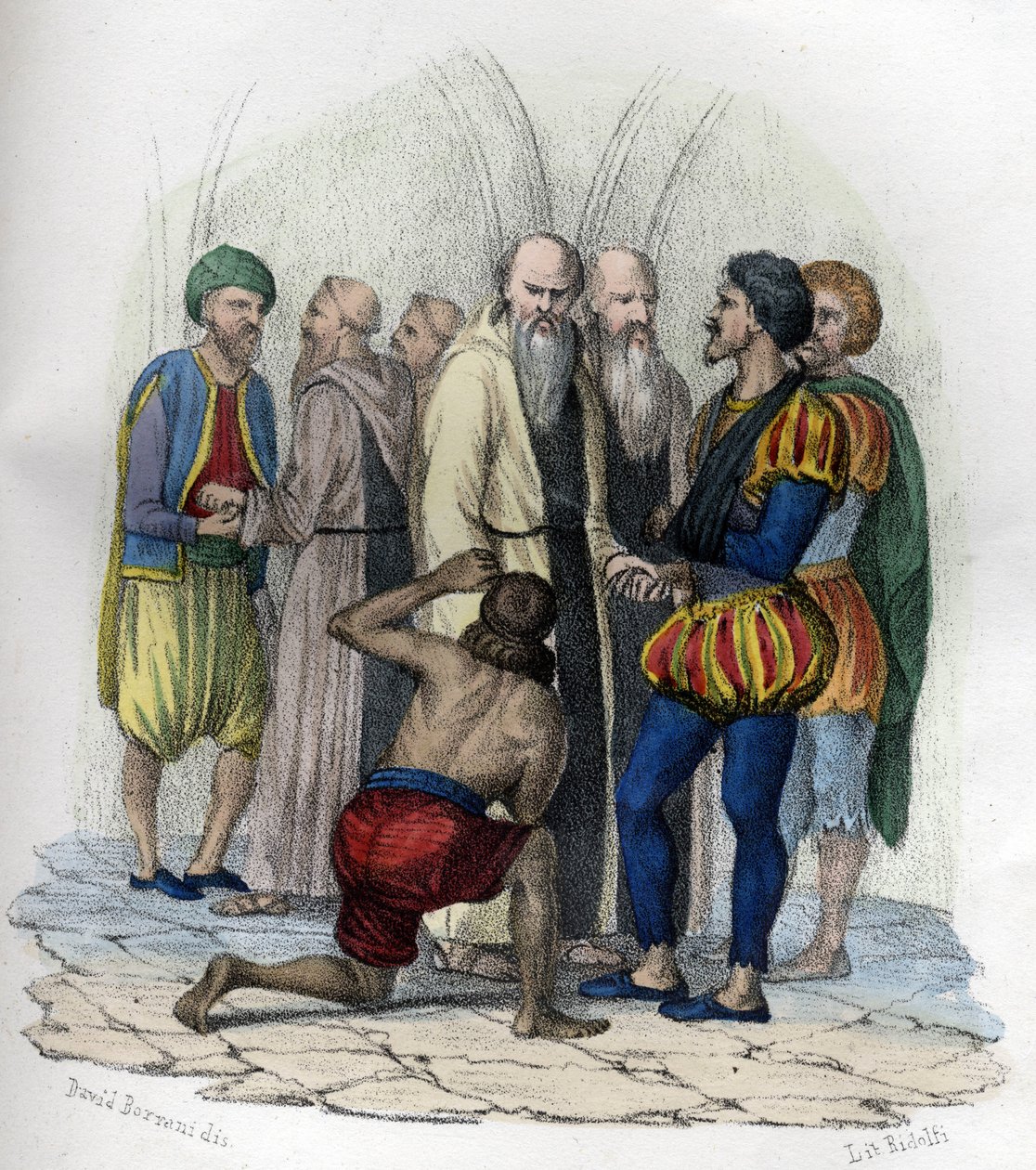 Miguel de Cervantes (1547-1616), spansk forfatter, taget til fange i Algier i 1575. i "L