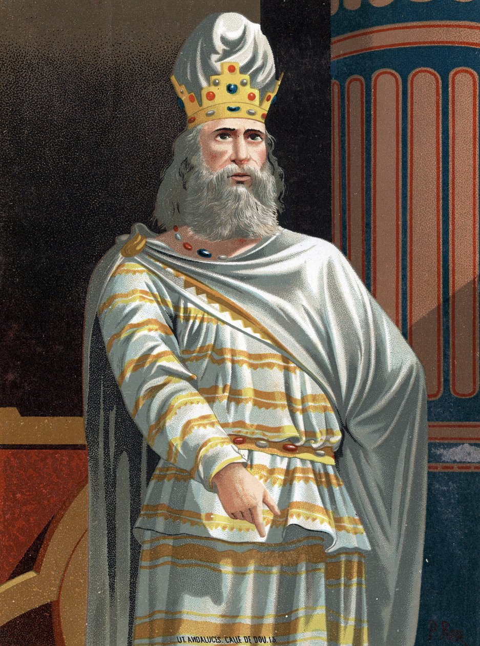 Mithridate VI Eupator kaldet den Store (v.132-63 f.Kr.), Konge af Pont. efter "" fejrede mænd og kvinder"" Barcelona af Unknown artist