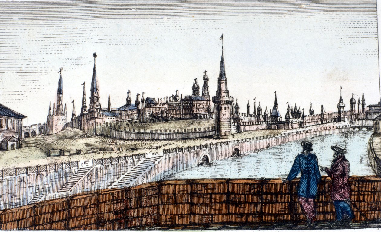 Moskva, Moskva. Gravering af Unknown artist