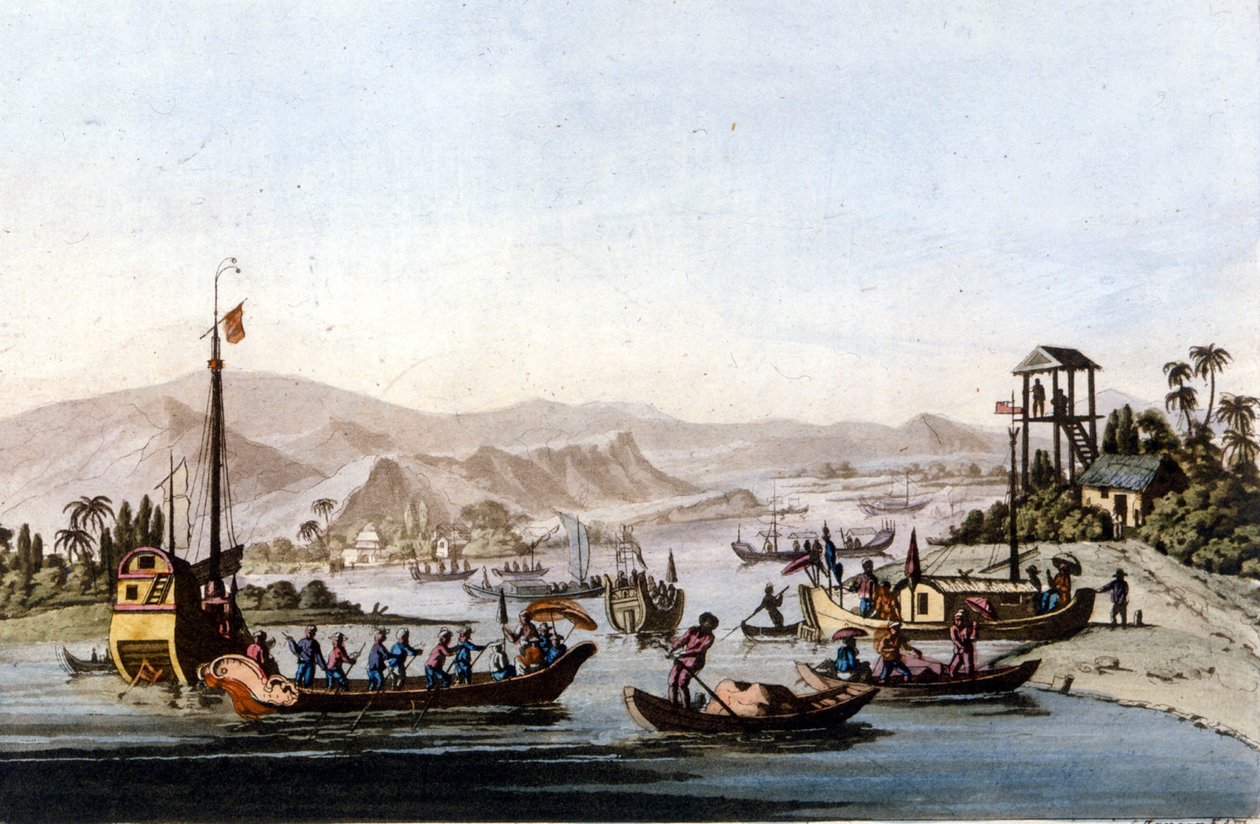 Munden af ​​Yang Tse Kiang af Unknown artist