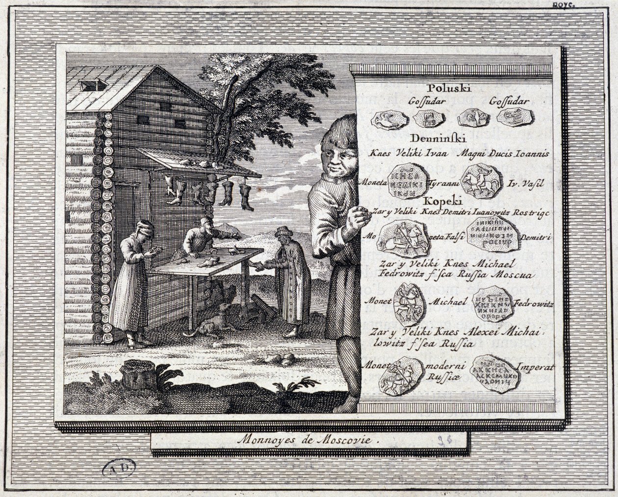 Muscovia mønter og skomager af Unknown artist