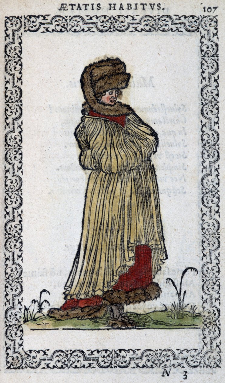 Moskovitisk kvinde - i "" Habits et effigies"" af Jean Sulperius af Unknown artist