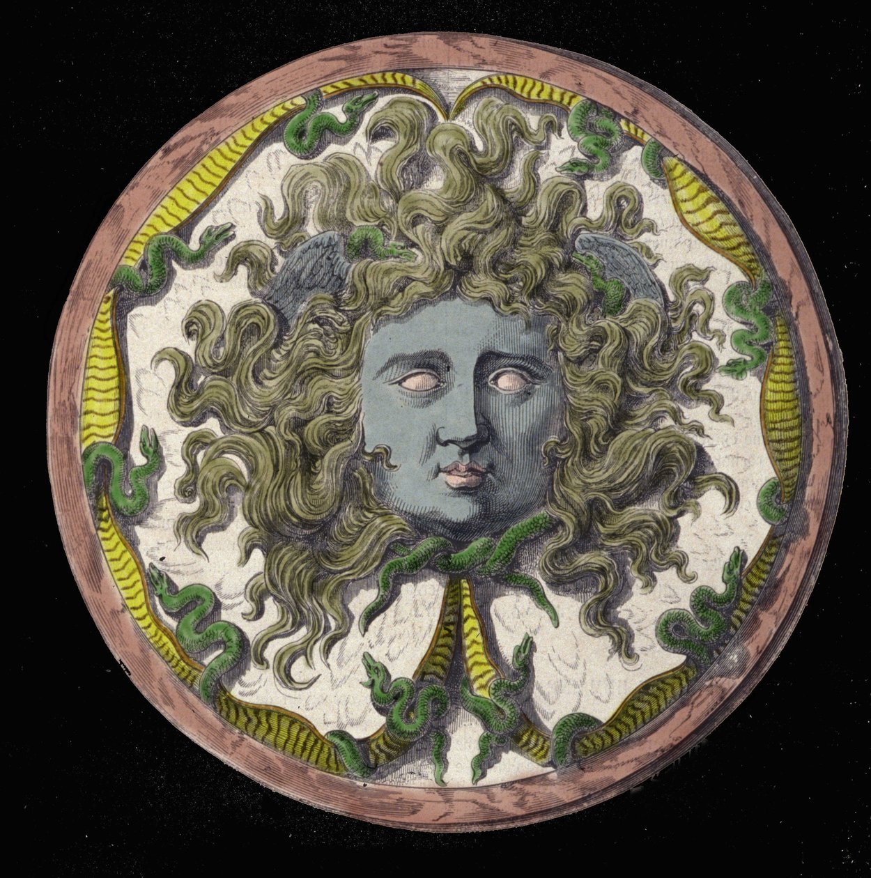 Mytologi: repræsentation af Meduse, en af de tre Gorgoner. af Unknown artist