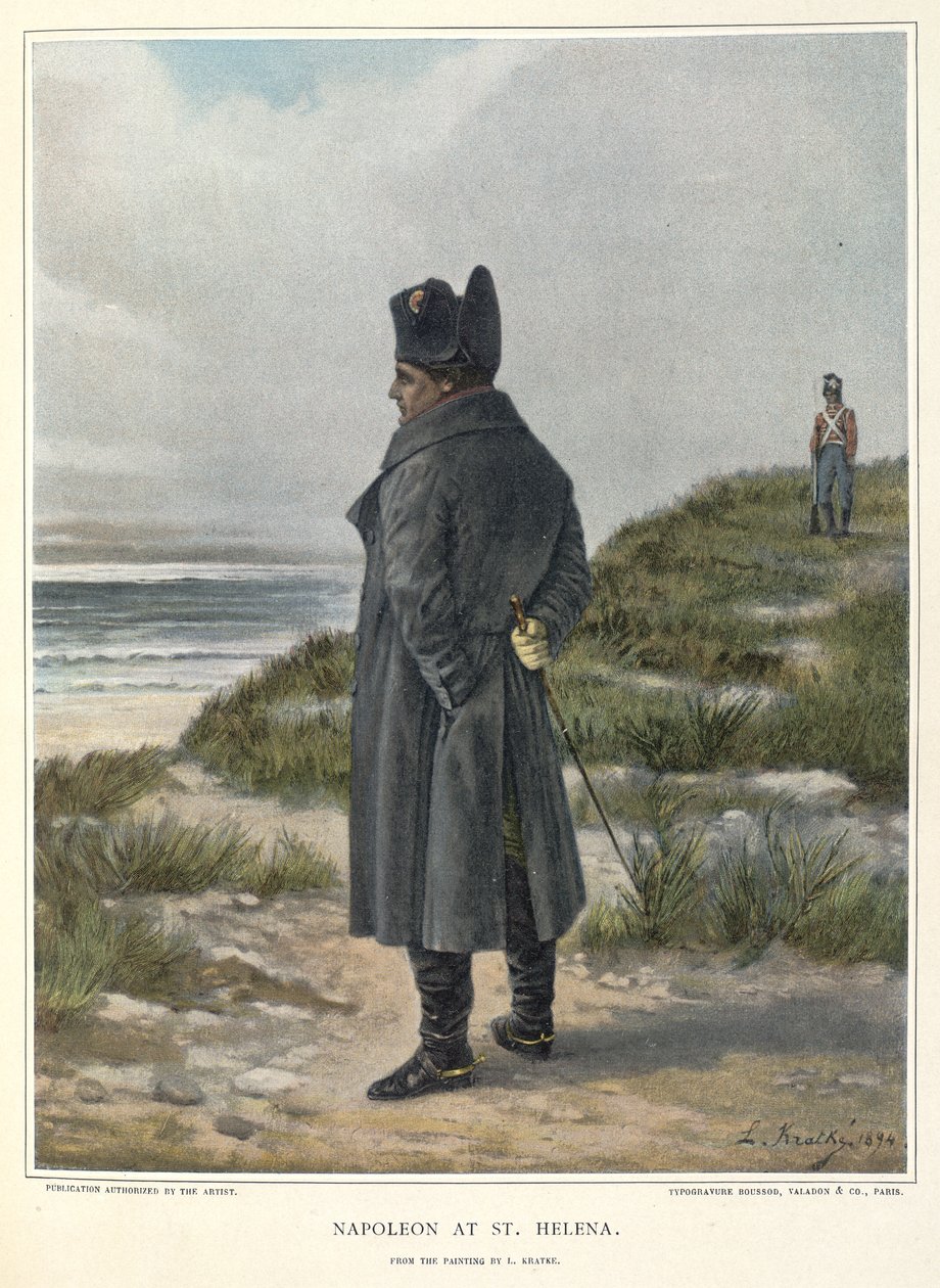 Napoleon ved Sankt Helena af Unknown artist
