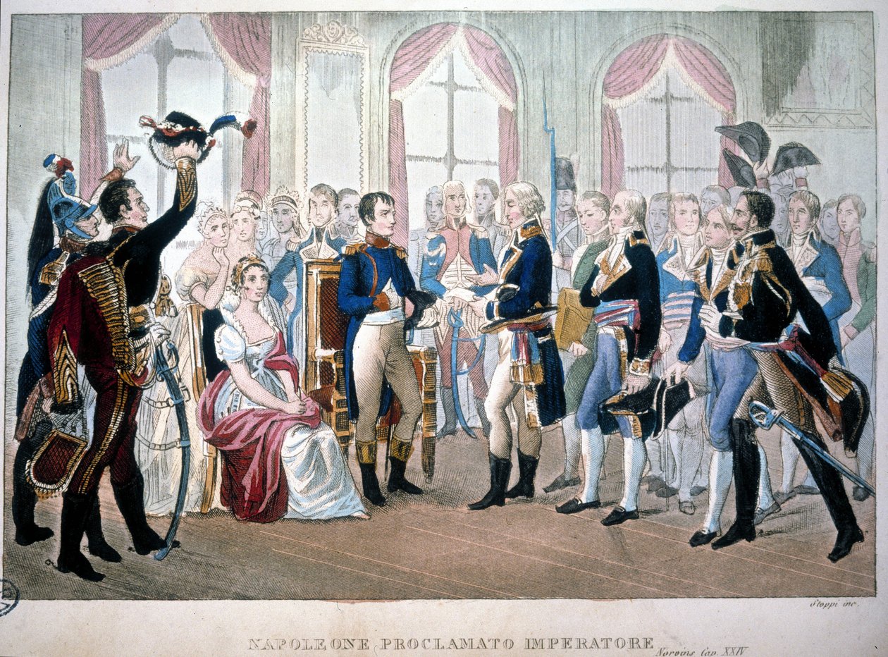 Napoleon blev udråbt til kejser i 1804. af Unknown artist