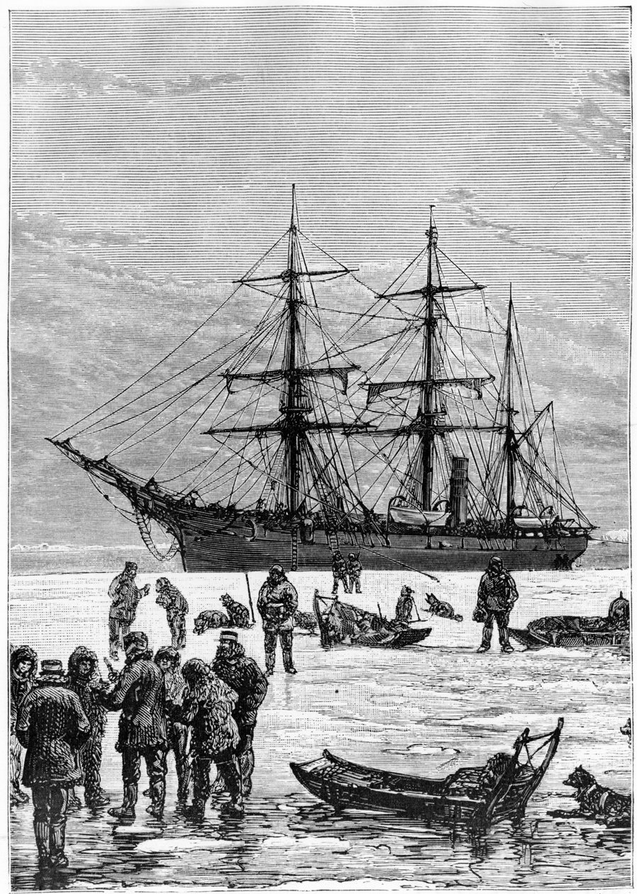Nares Georges S., En rejse til polarhavet, Paris: Hachette af Unknown artist