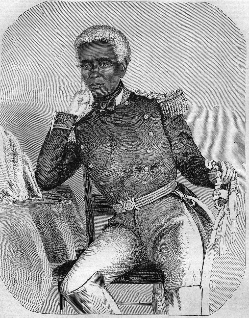 Nicolas Fabre Geffard Præsident for Republikken Haiti mellem 1859-1867. af Unknown artist