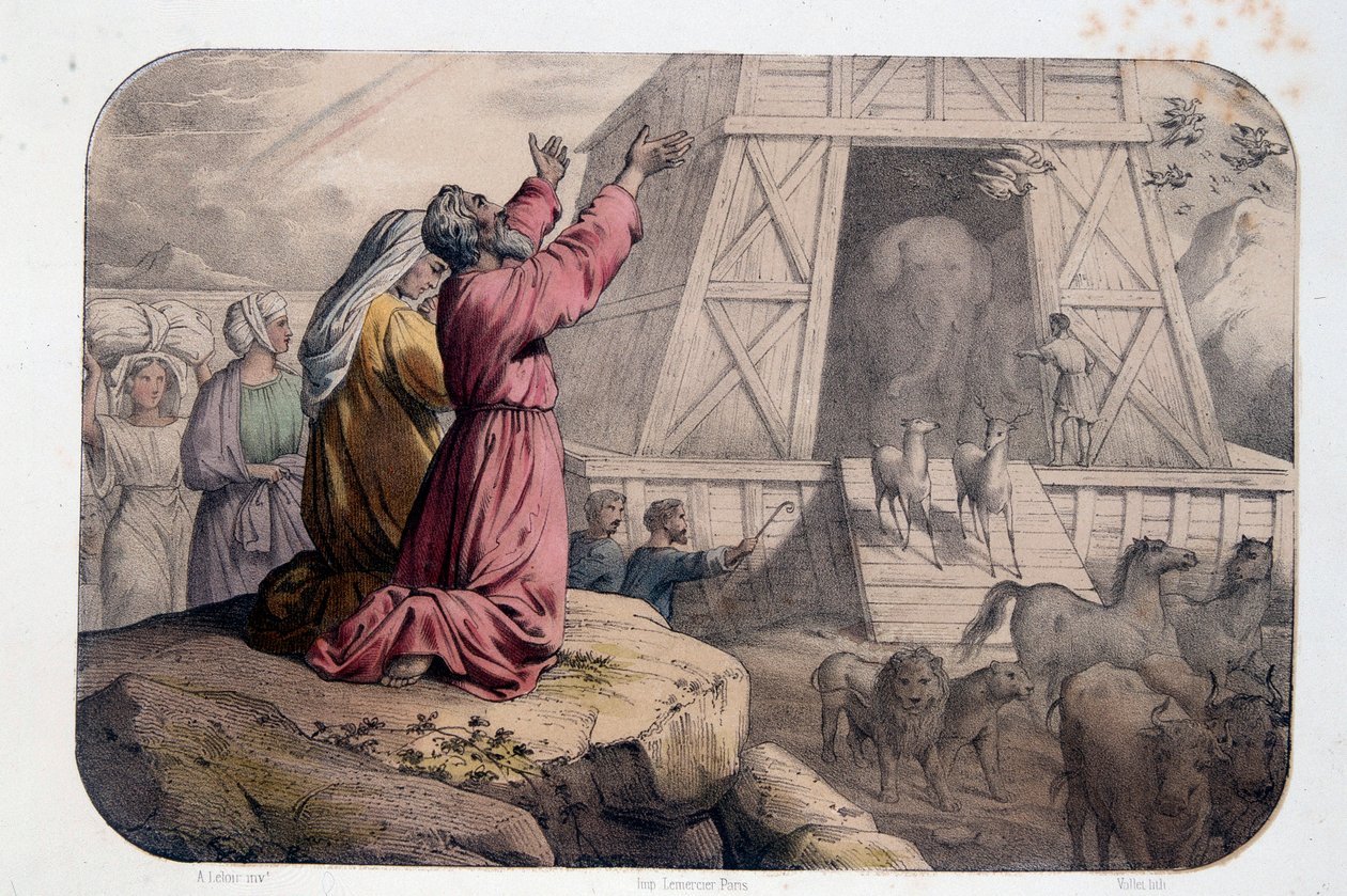 Noahs Ark - Udgangen af Noes Ark - Bibelen af Unknown artist