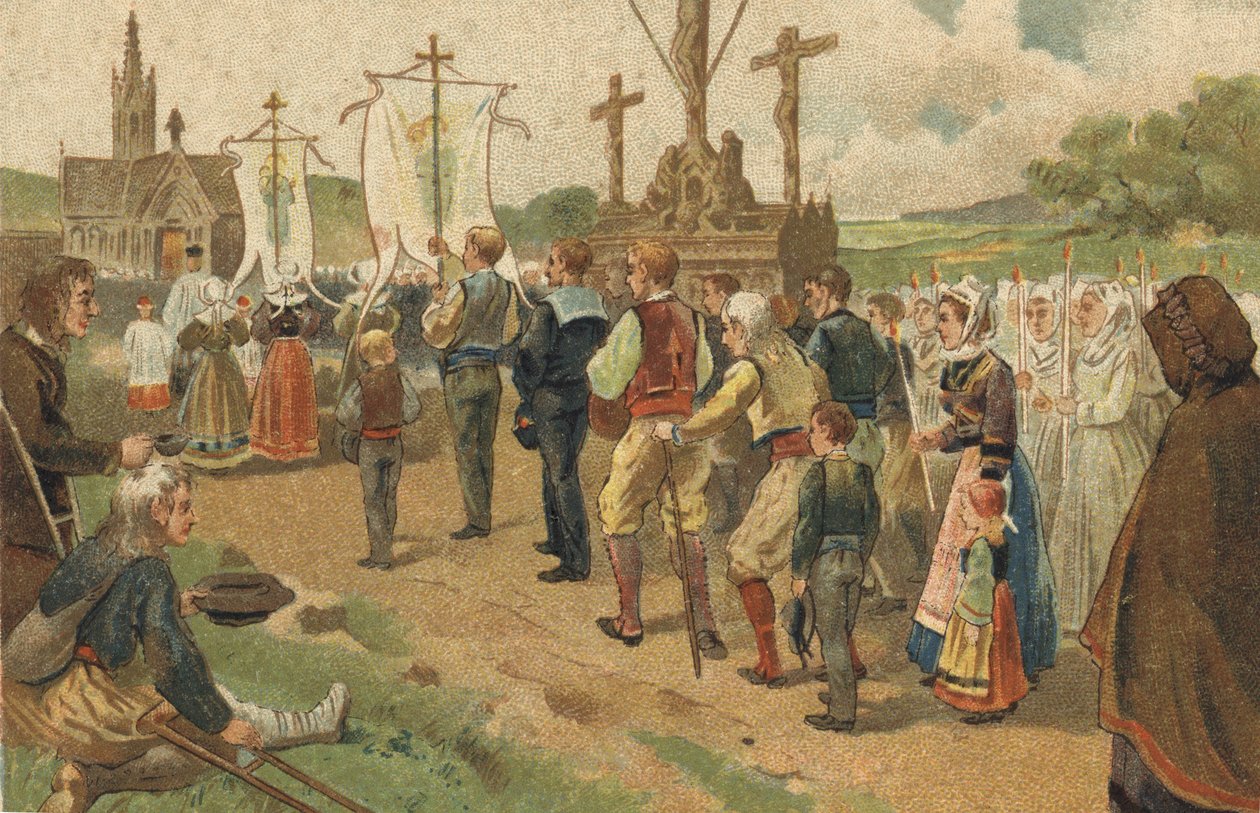 Gammel celebree i regionen Bretagne: Sainte Anne d