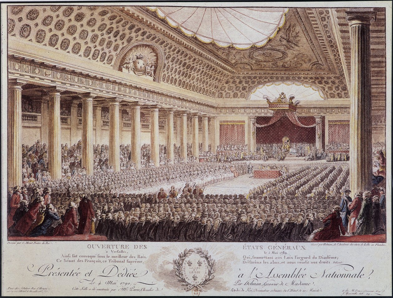 Åbning af generalforsamlingen i Versailles den 5. maj af Unknown artist