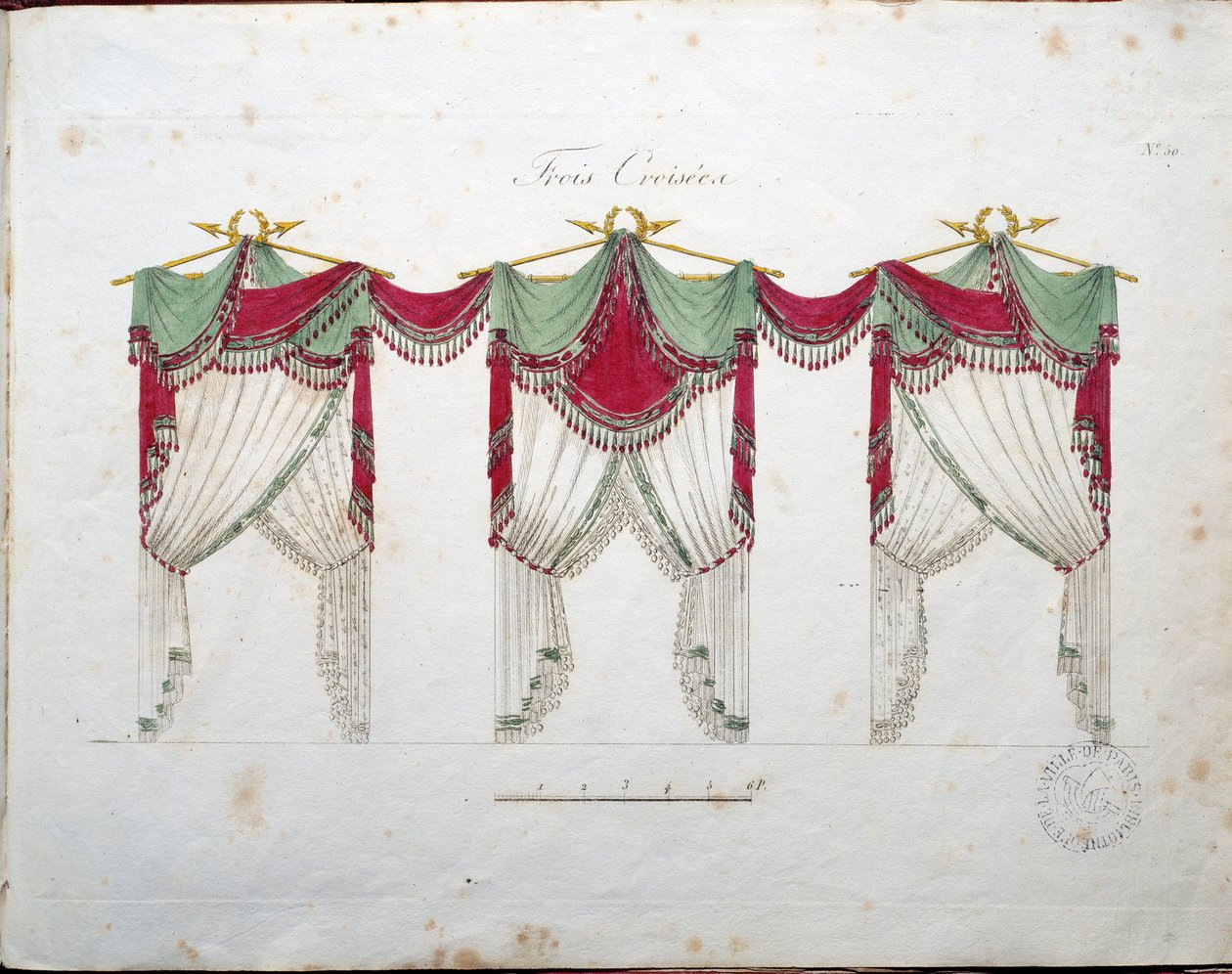 Osmont Tapestry Crossings-projekter. Tallerken taget fra d