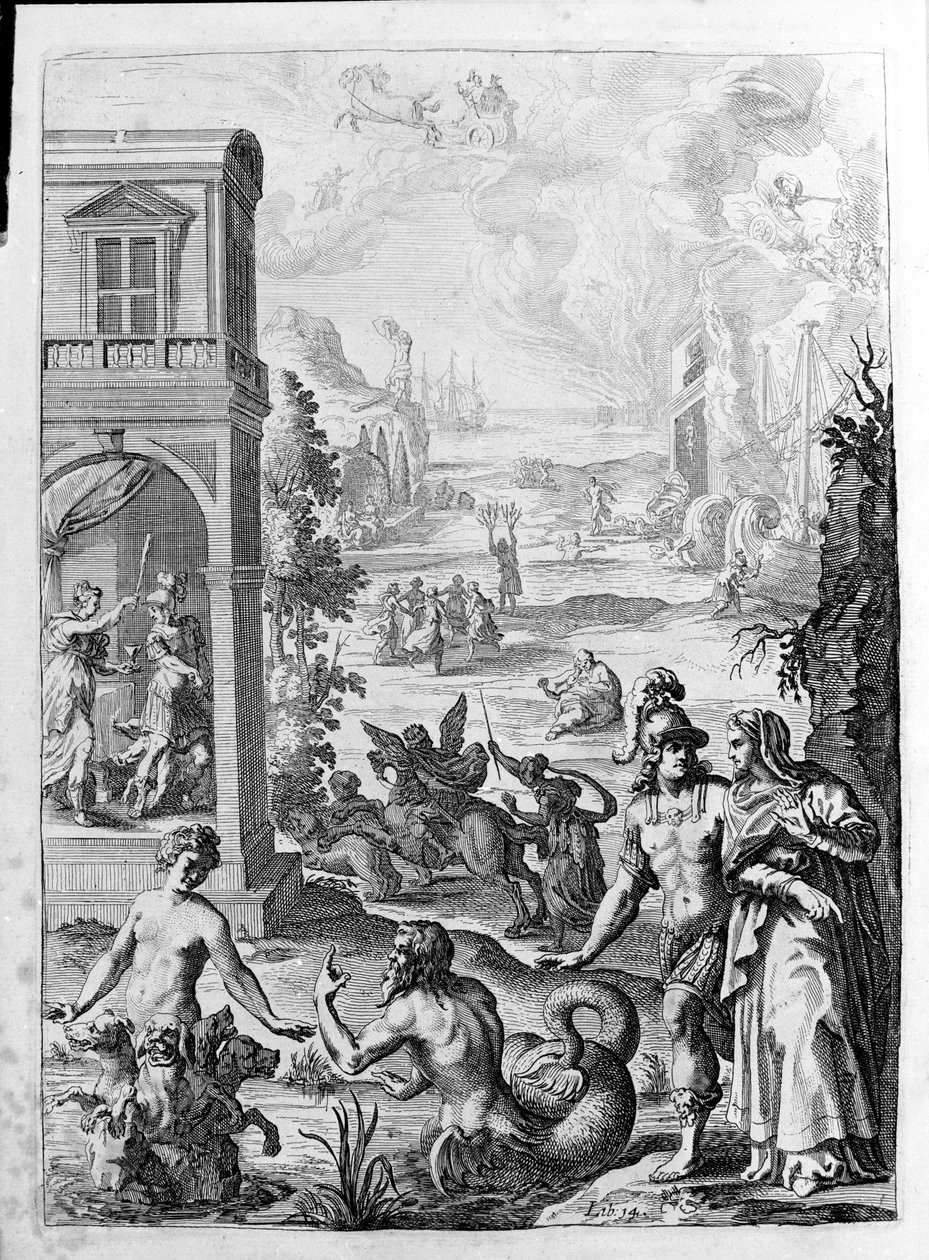 Ovid (Ovidius) - illustration til bog 15 - (P. Ovidius Nasonis Metamorphose libri XV um notis TH. Farnabii.) note af Thomas Farnaby (Farnabia) (1575-1647) af Unknown artist