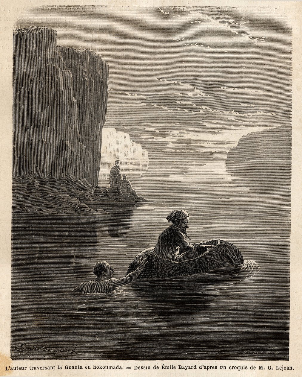 P.Marcoy på en hokoumada af Unknown artist