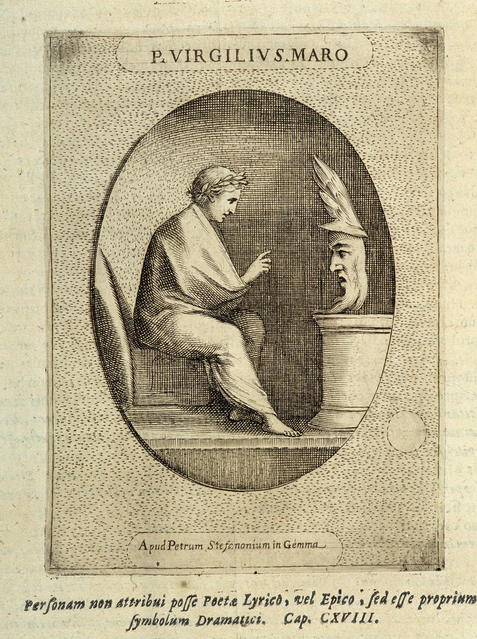 P. Virgilius S. Maro i ""Patterns of Cameos or Stone"" af Unknown artist
