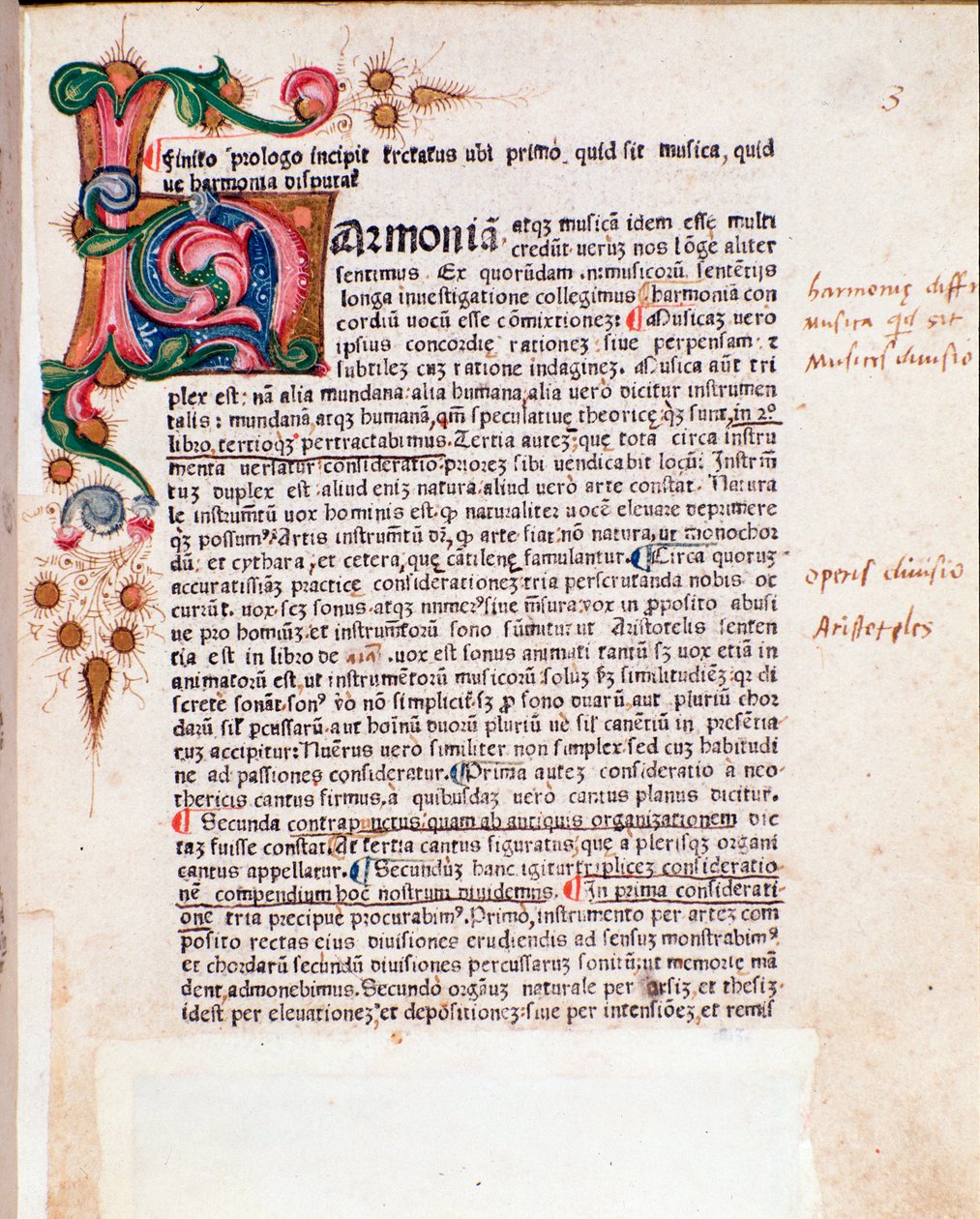 Side taget fra De musica tractatus, af Bartolomeo Ramos de Pareia (1482) af Unknown artist