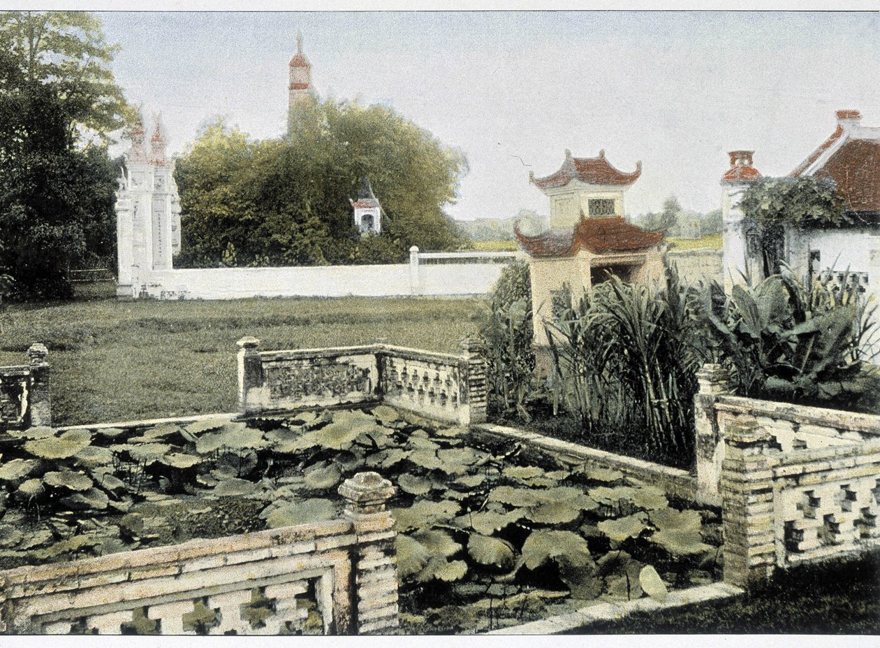 Pagoda of the Brush i Hanoi - i "Around the World", slutningen af det 19. århundrede. af Unknown artist