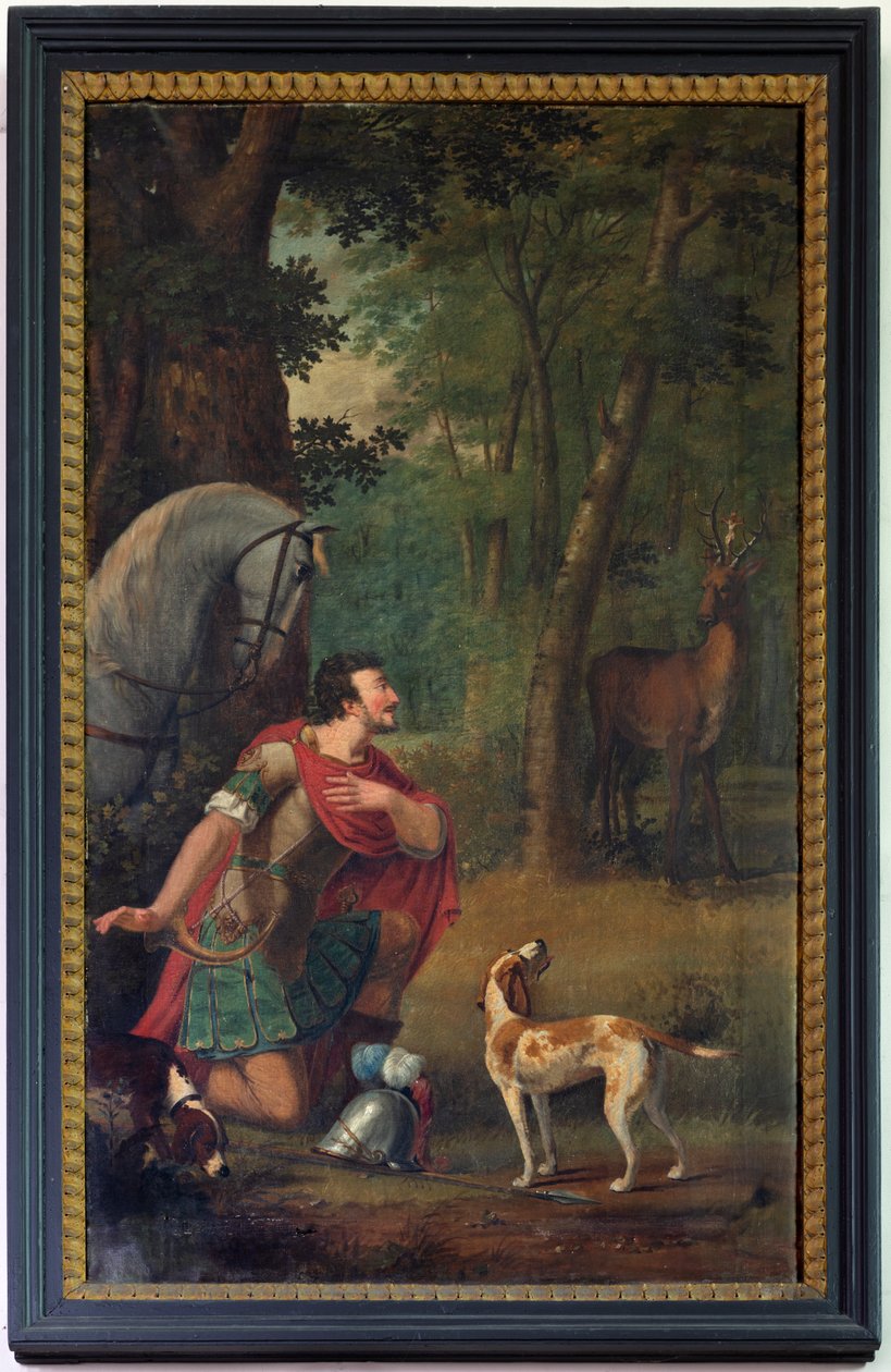 Maleri "Conversion H. Hubertus" af Unknown artist