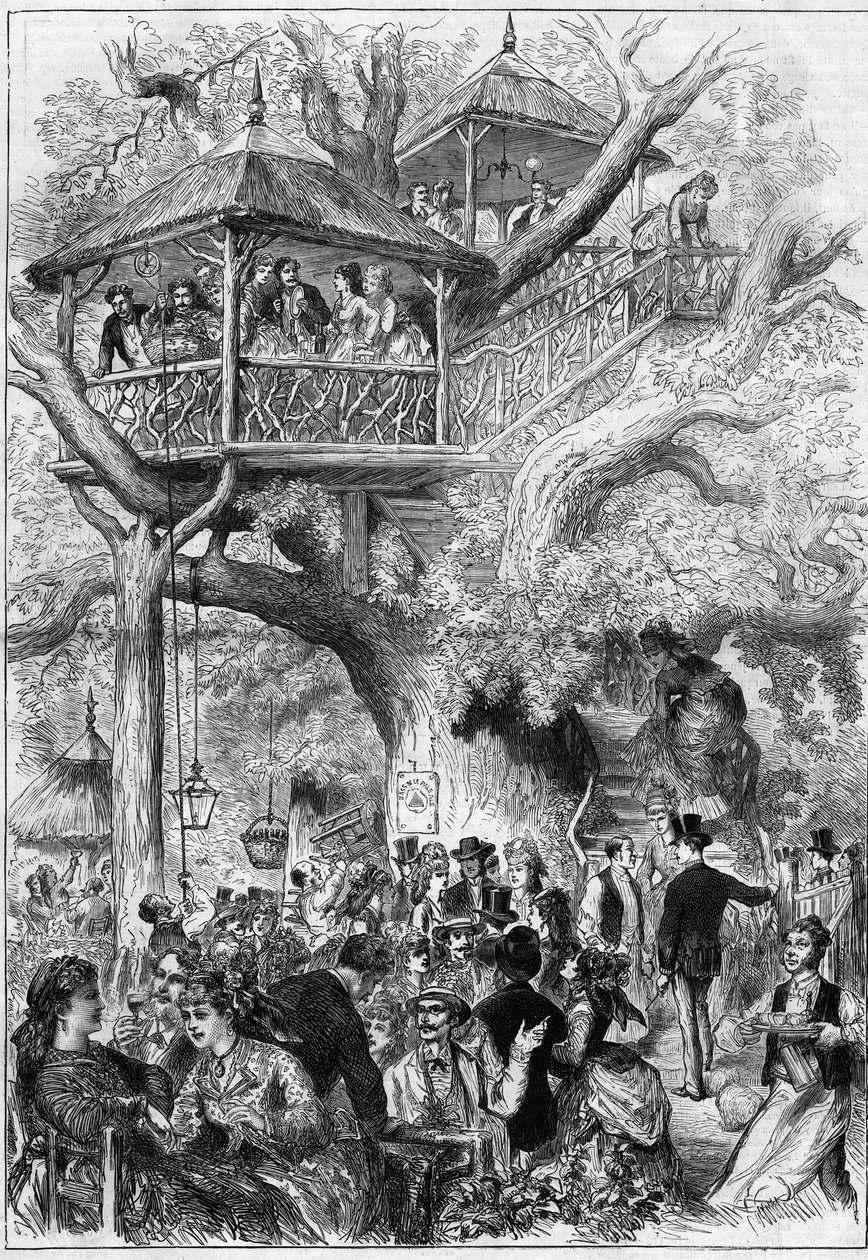 Fest i Sceaux Park i 1873. af Unknown artist