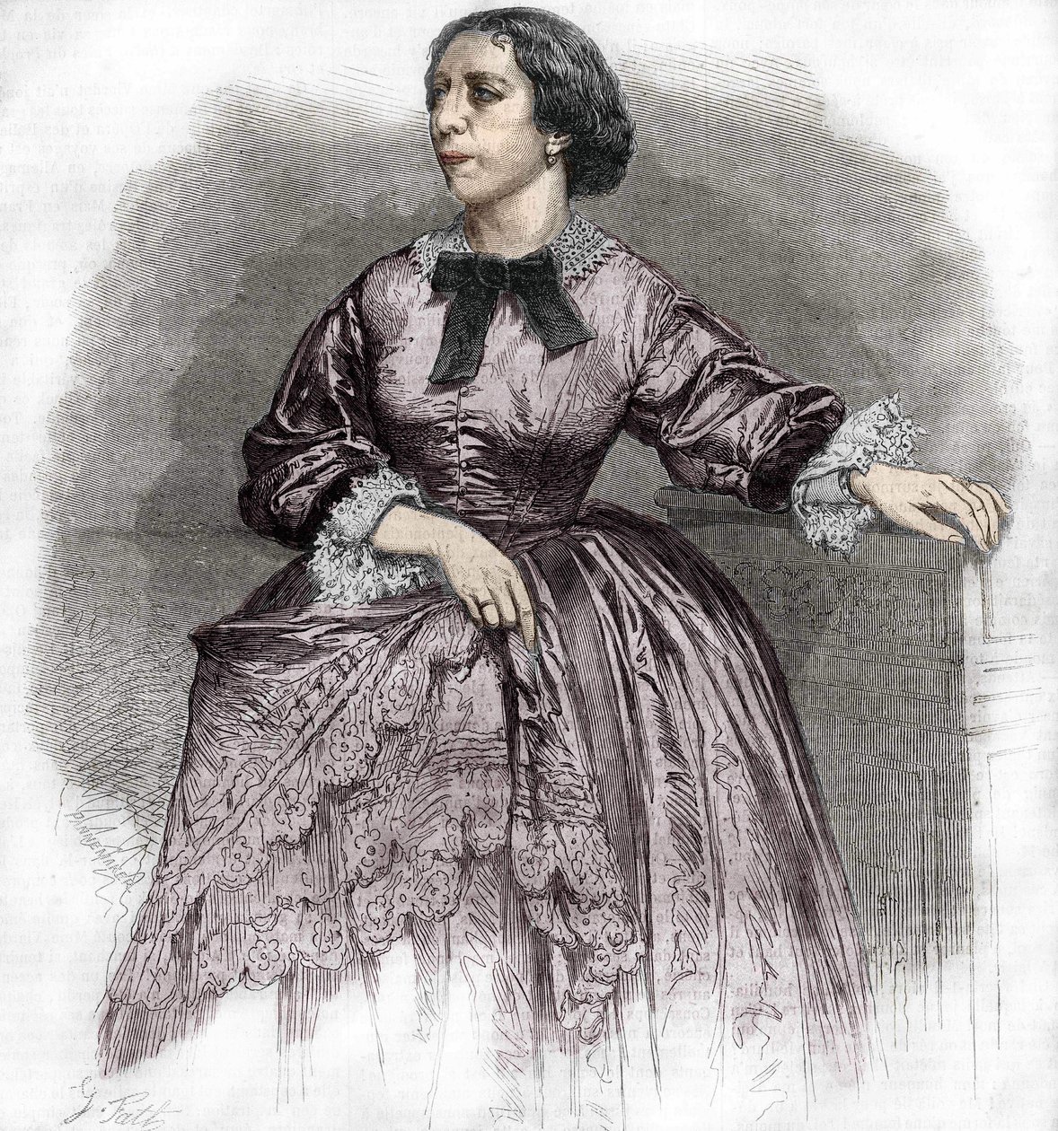 Pauline Viardot - Garcìa (1821-1910), fransk sangerinde. af Unknown artist