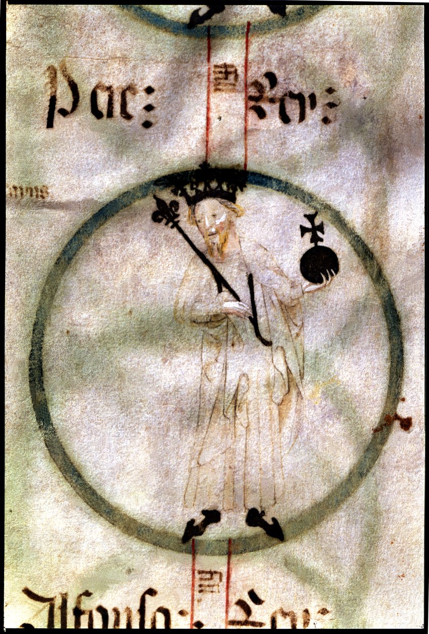 Peter "Den Store", II af Catalonien og III af Aragón, søn af ... (miniature) af Unknown Artist