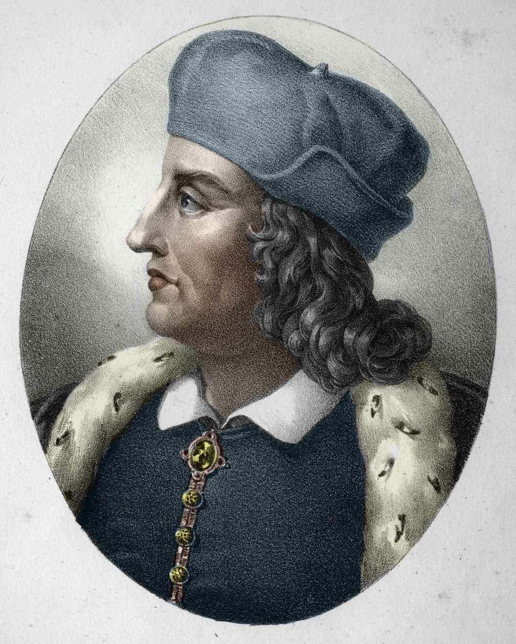 Filip II (1165-1223), kong Capetian, kendt som Augustus. (Philip Augustus). af Unknown artist