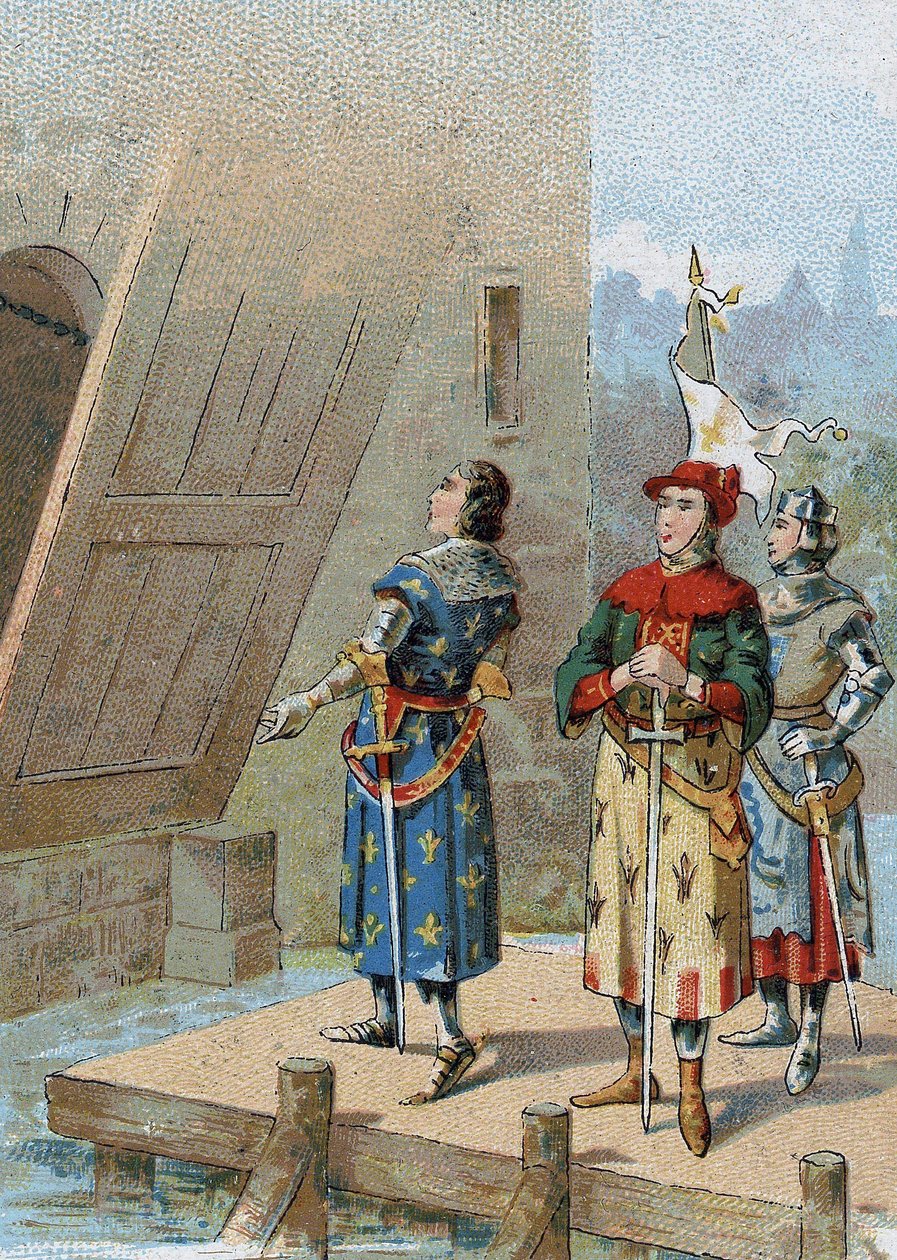 Filip VI af Valois (1293-1350), konge af Frankrig foran slottet Broye den 26. august af Unknown artist