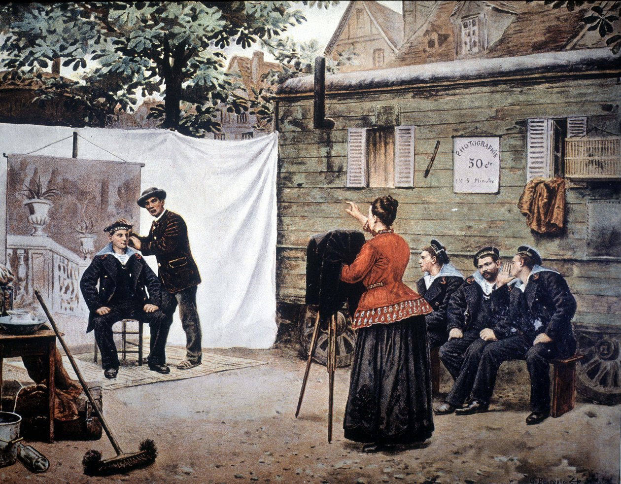 Omrejsende fotograf i Frankrig i 1890. af Unknown artist
