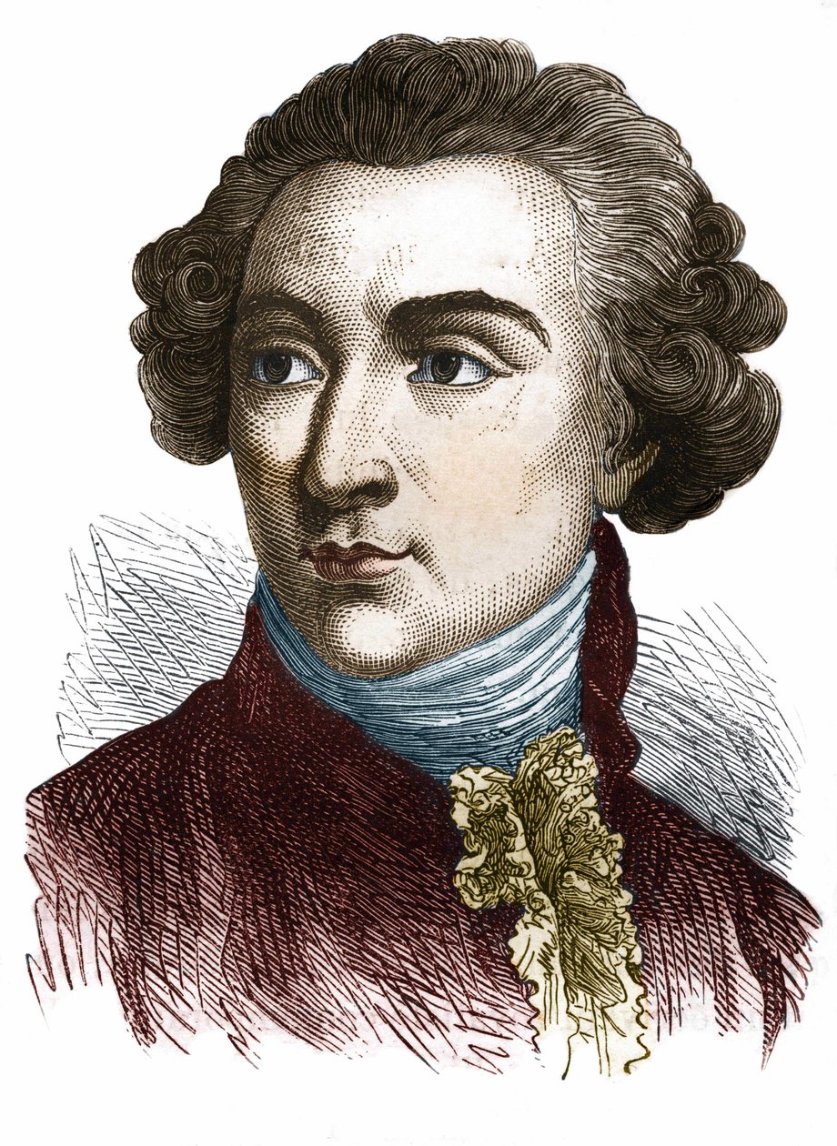 Pierre Choderlos de Laclos (1741-1803), fransk forfatter. af Unknown artist