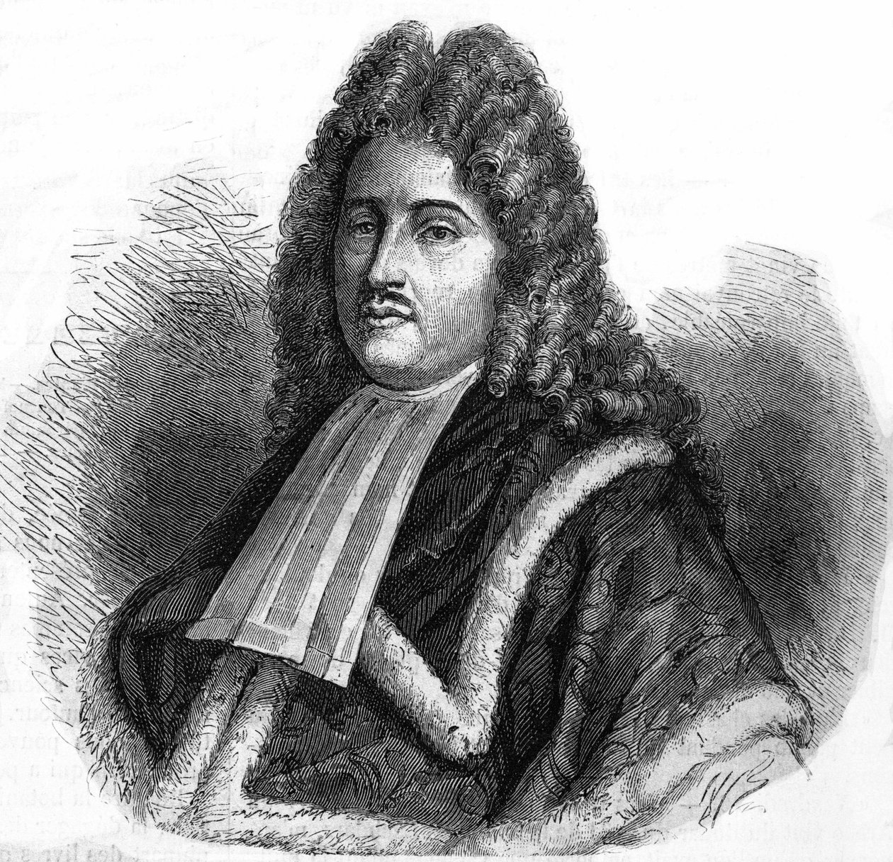 Pierre Magnol, fransk læge og botaniker 1638-1715 af Unknown artist