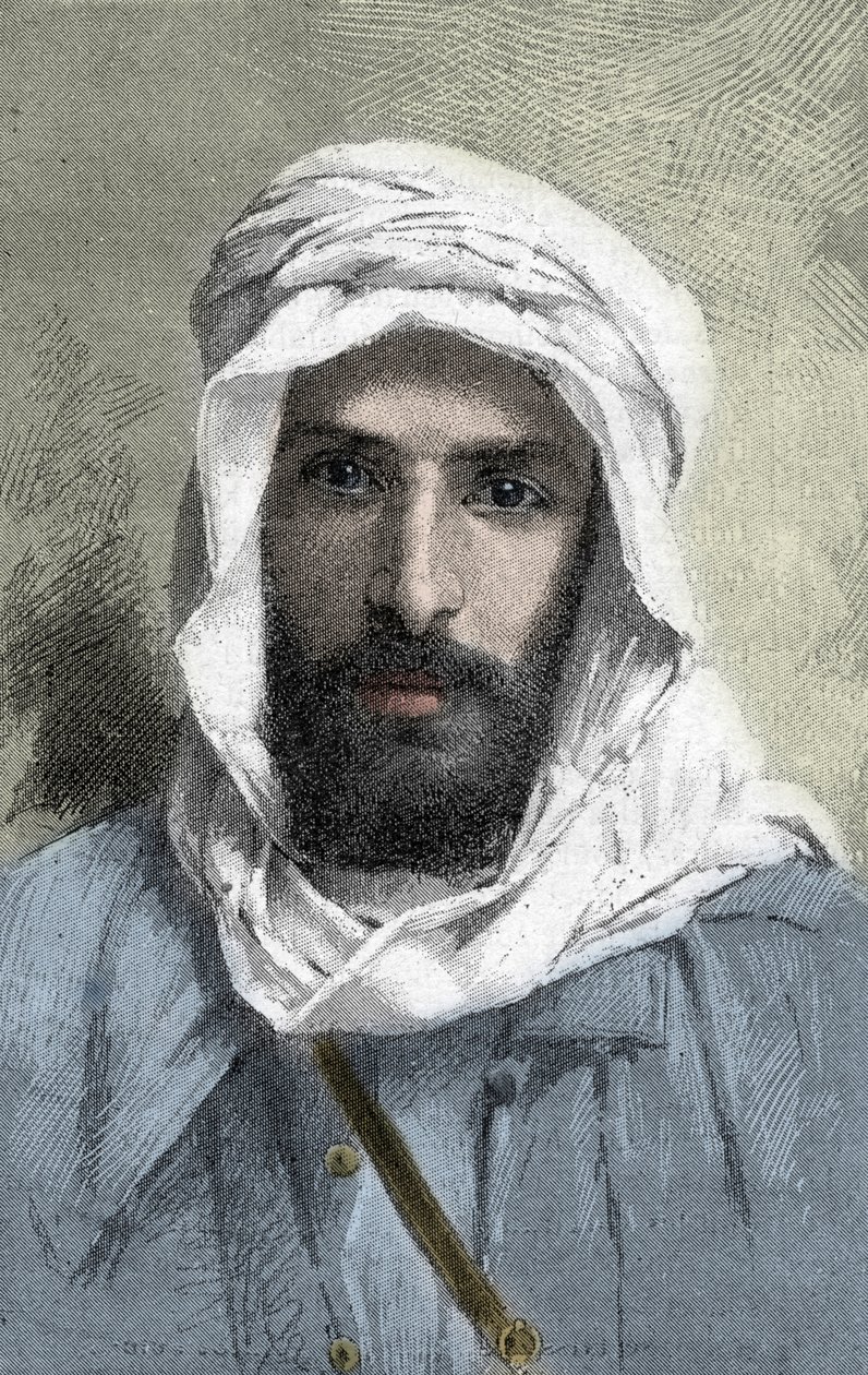 Pierre Paul Francois Camille Savorgnan de Brazza (1852-1905) Fransk opdagelsesrejsende i Afrika _ Portræt af Pietro Paolo Savorgnan de Brazza eller Pierre Paul Francois Camille Savorgnan de Brazza på fransk (1852-1905) Generalguvernør i Congo francais omkr af Unknown artist