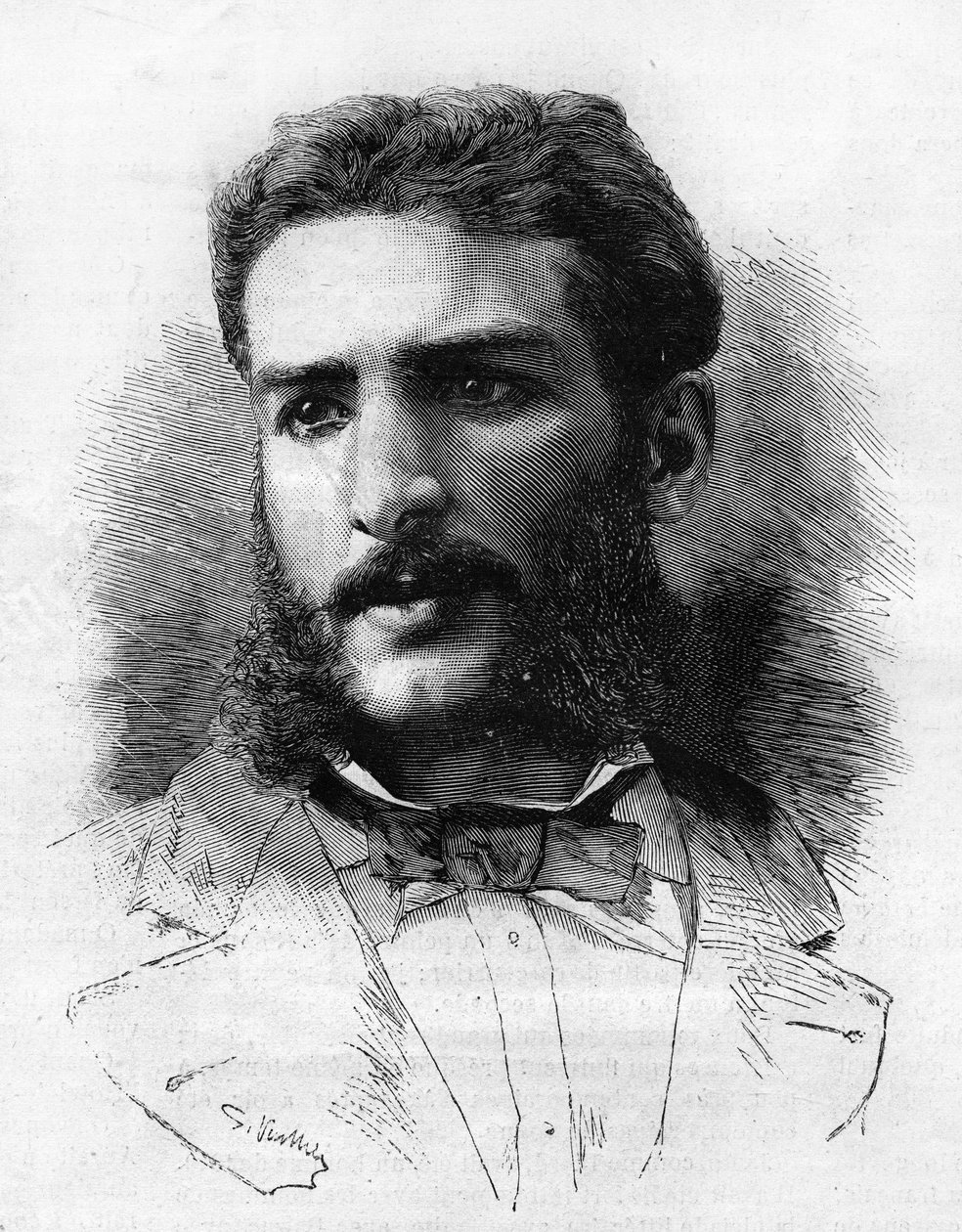 Pierre Savorgnan af Brazza (1852-1905), fransk opdagelsesrejsende i 1882. af Unknown artist
