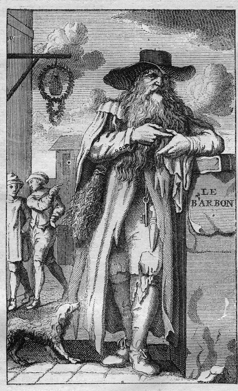 Pierre de Montmaur (1576 -1650) erudit, fransk digter af latinsk udtryk - gravering af Unknown artist