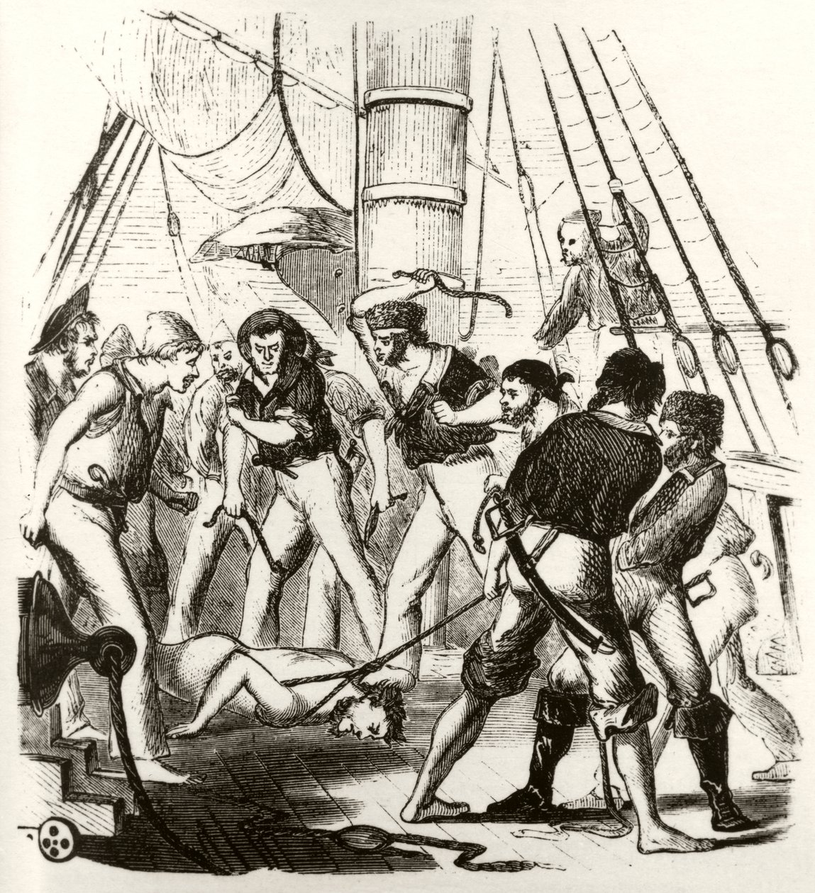Pirater plager George Withers af Unknown artist
