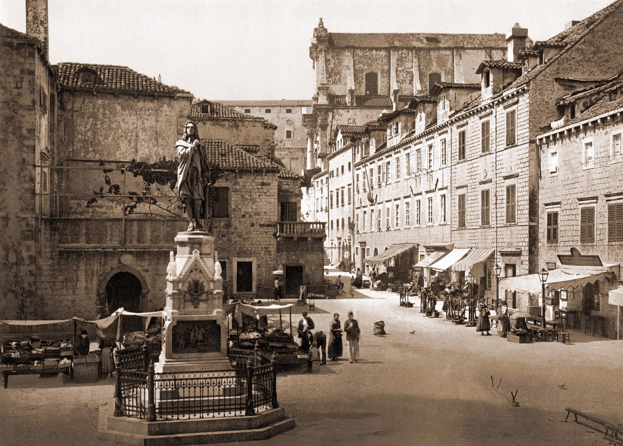 Placer Gundulic i Ragusa. sd. slutningen af det 19. århundrede. af Unknown artist
