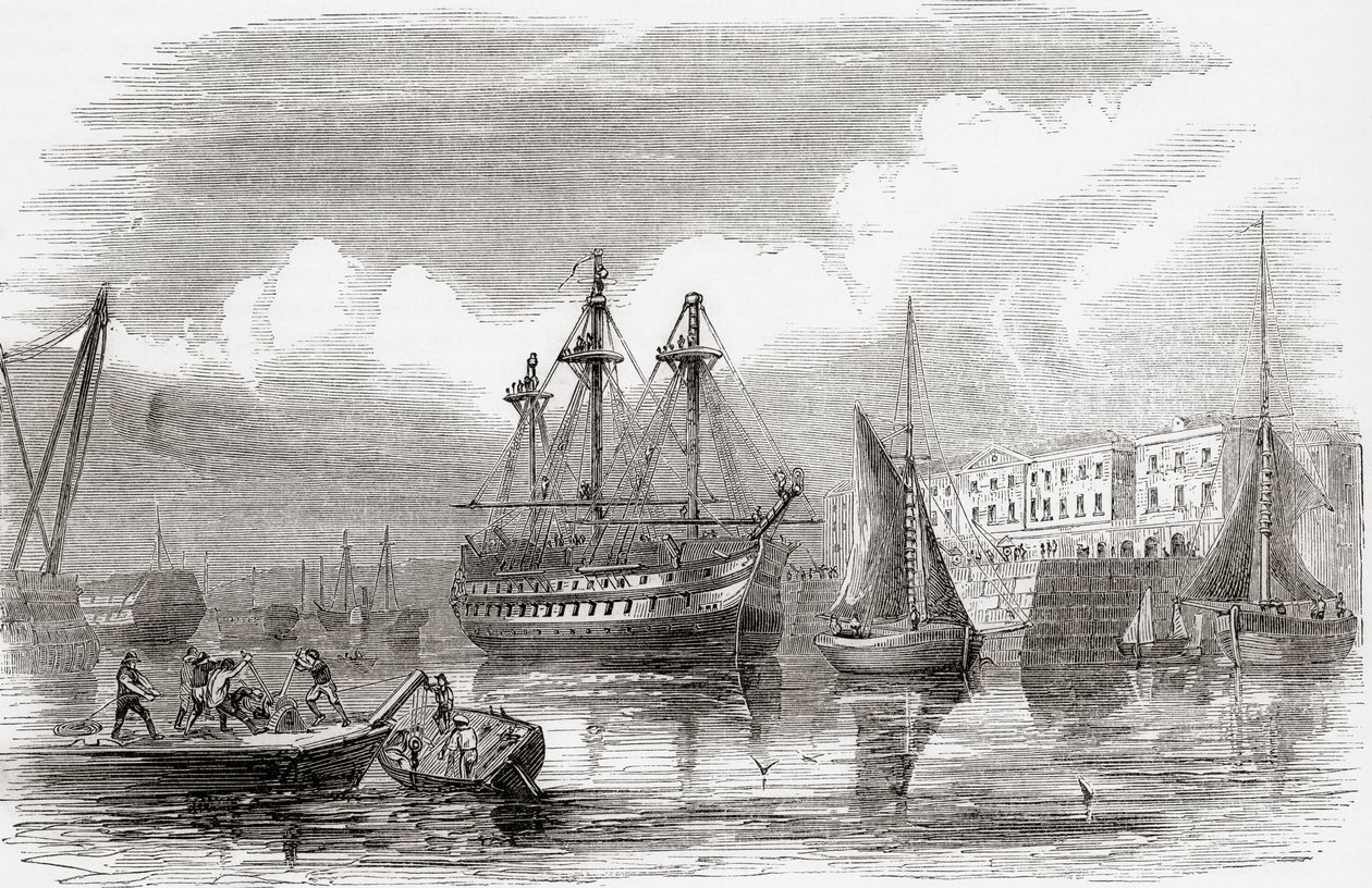 Plymouth, England (gravering) af Unknown artist