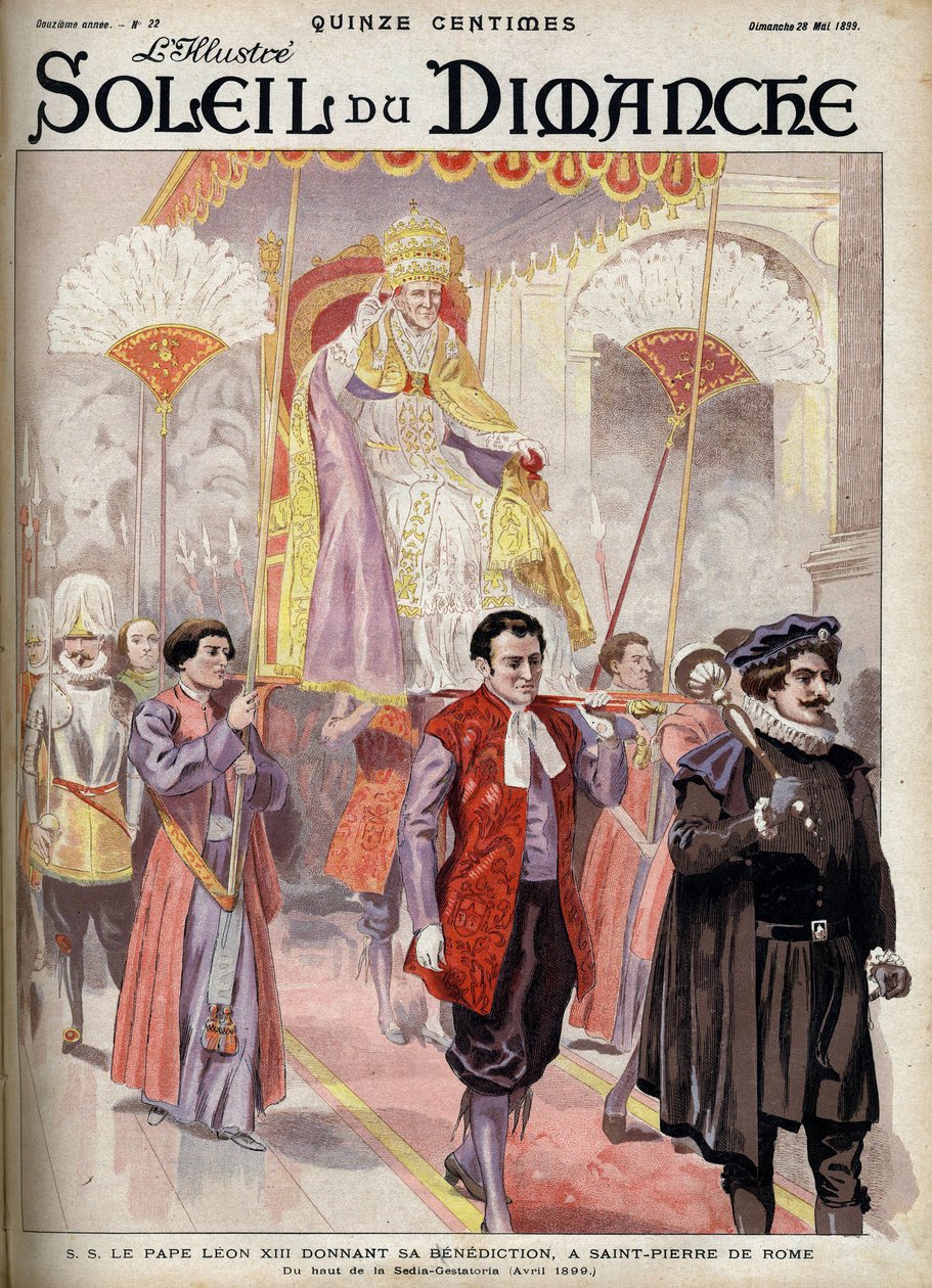 Pave Leo XIII (Leo XIII, Gioacchino Pecci af Unknown artist