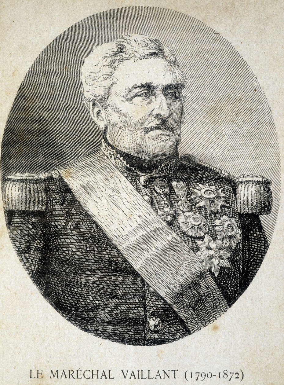Portræt af marskal Vaillant (1790 - 1872) - i "" Les Contemporains"", n.d. slutningen af ​​det 19. århundrede. af Unknown artist