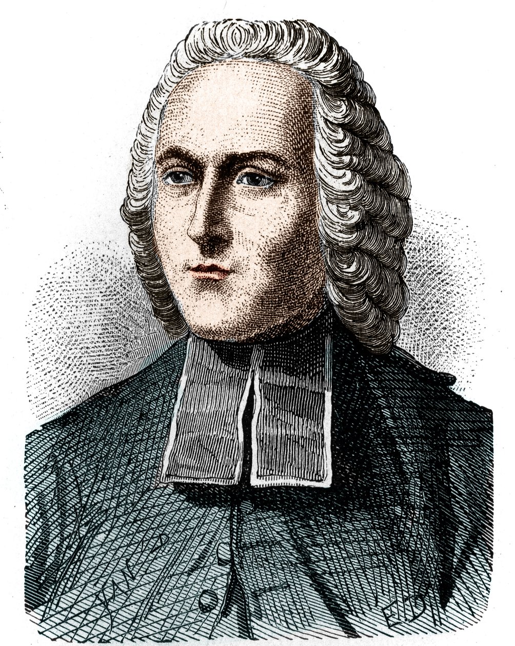 Portræt af Abbe Jean Antoine (Jean-Antoine) Nollet (1700 - 1770), fransk fysiker - i "Album de la Science; berømte videnskabsmænd; Grandes opdagelser””” 1896. af Unknown artist