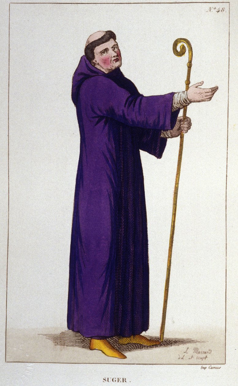 Portræt af Abbe Suger (1081 - 1151). af Unknown artist
