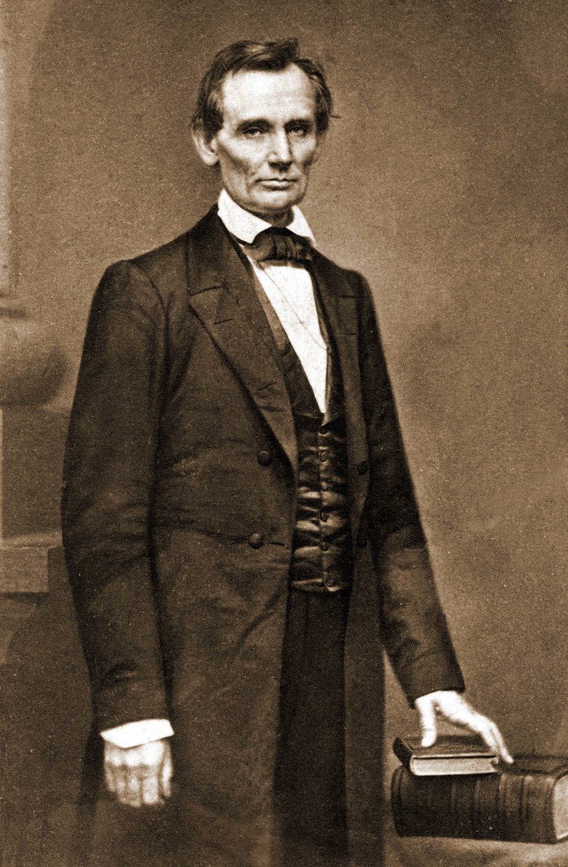 Portræt af Abraham Lincoln (1809-1865), USA