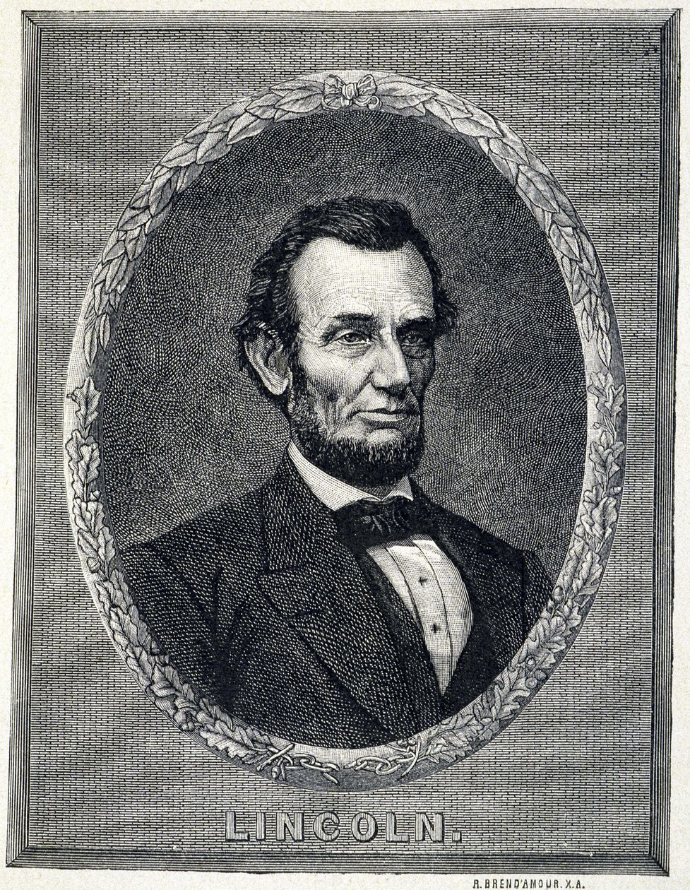 Portræt af Abraham Lincoln (1809¿1865), præsident for USA af Unknown artist